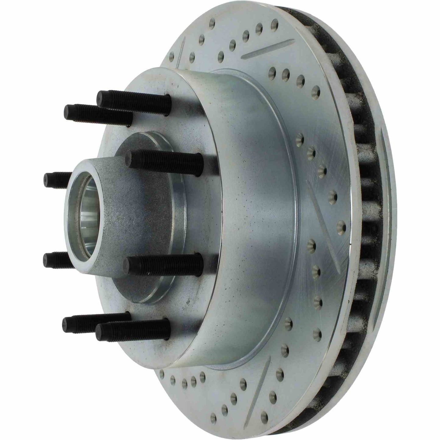 StopTech Select Sport Drilled And Slotted Brake Rotor; Front Right