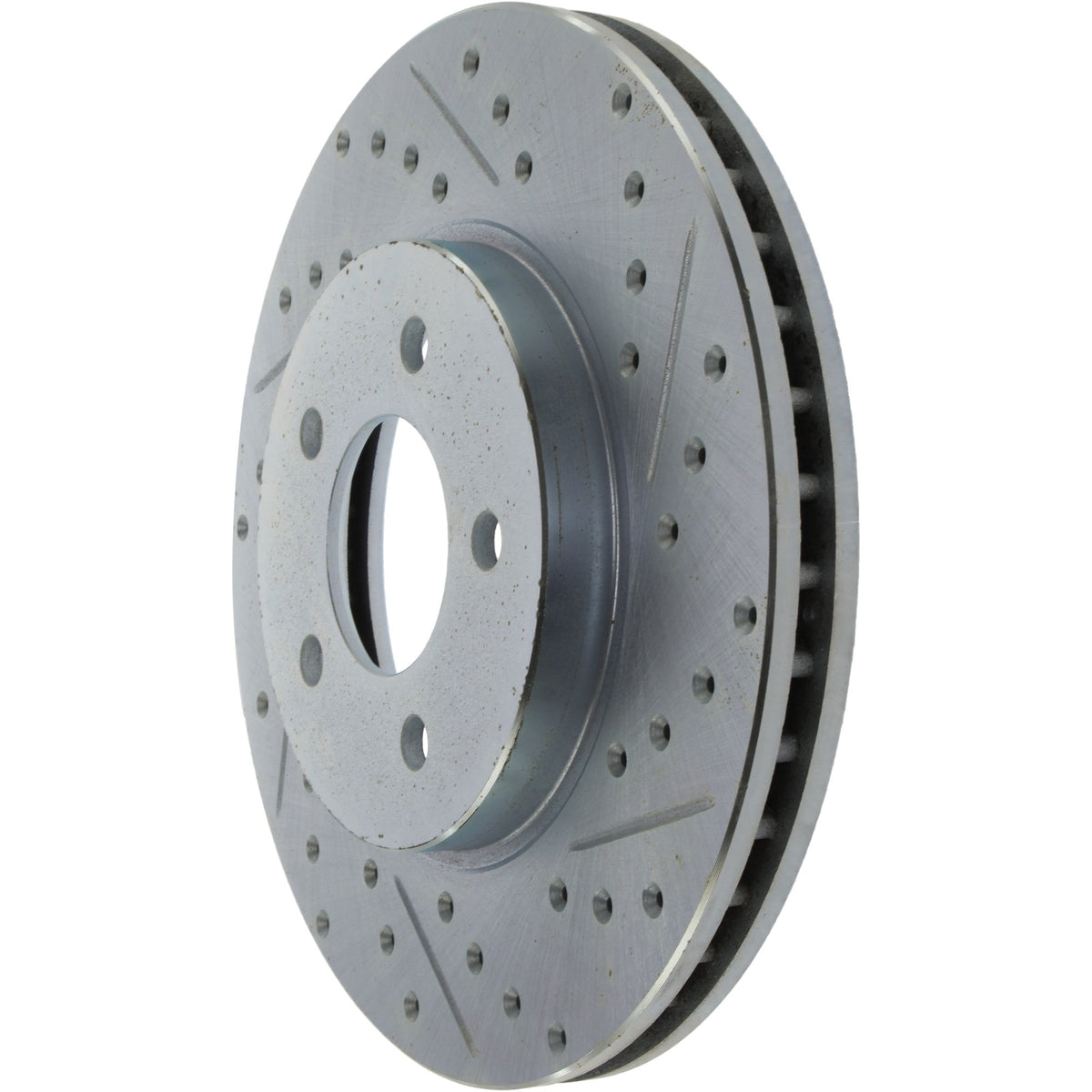StopTech Select Sport Drilled And Slotted Brake Rotor; Front Left