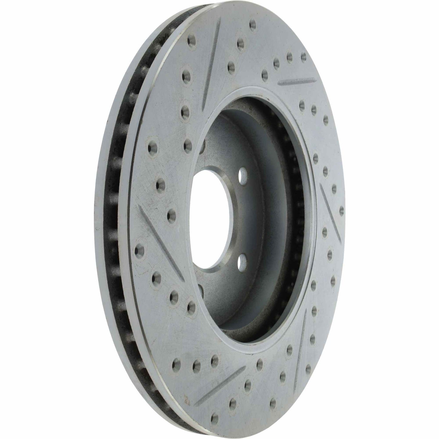 StopTech Select Sport Drilled And Slotted Brake Rotor; Front Left