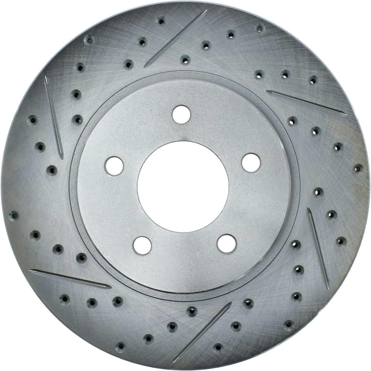 StopTech Select Sport Drilled And Slotted Brake Rotor; Front Right