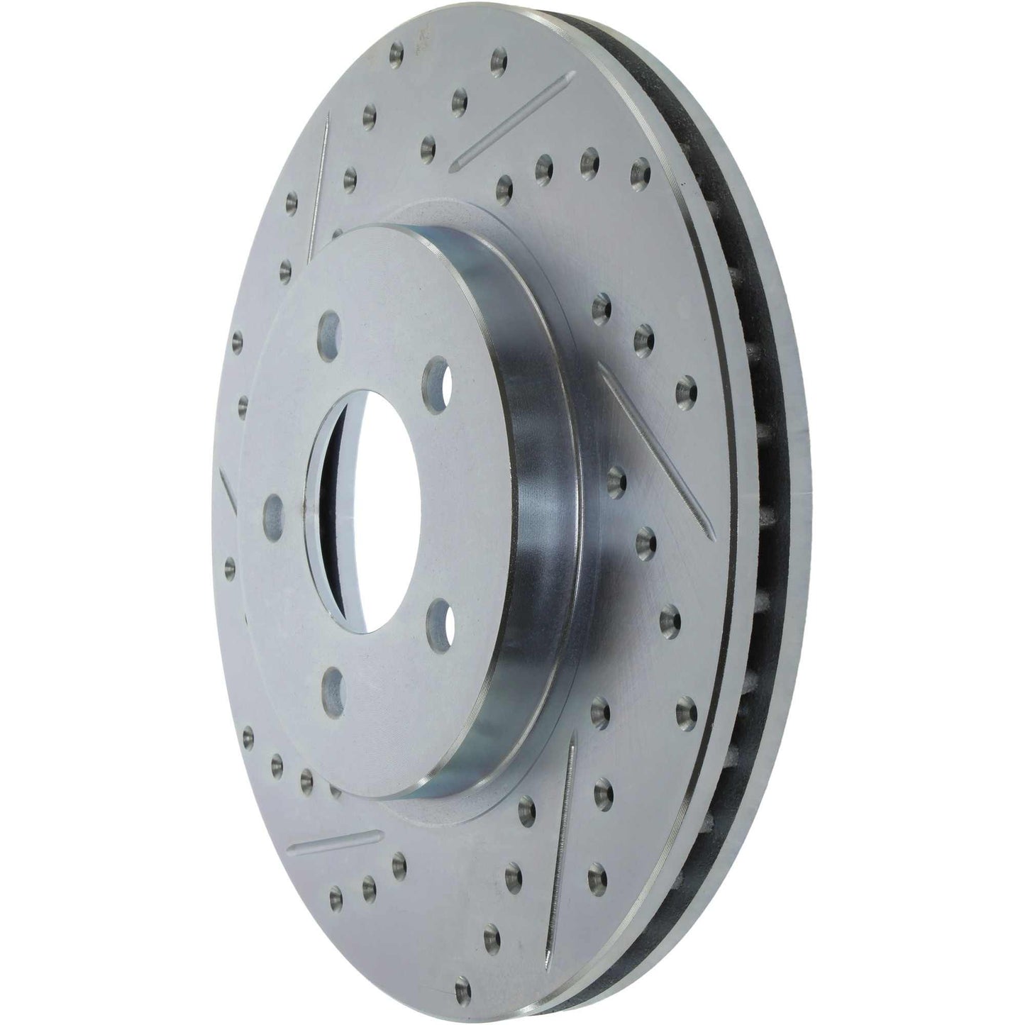 StopTech Select Sport Drilled And Slotted Brake Rotor; Front Right