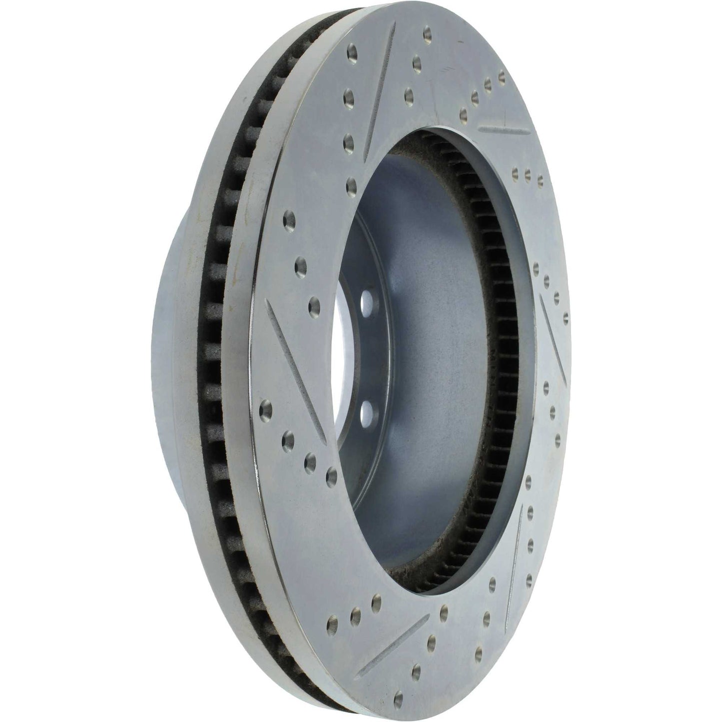 StopTech Select Sport Drilled And Slotted Brake Rotor; Front Left