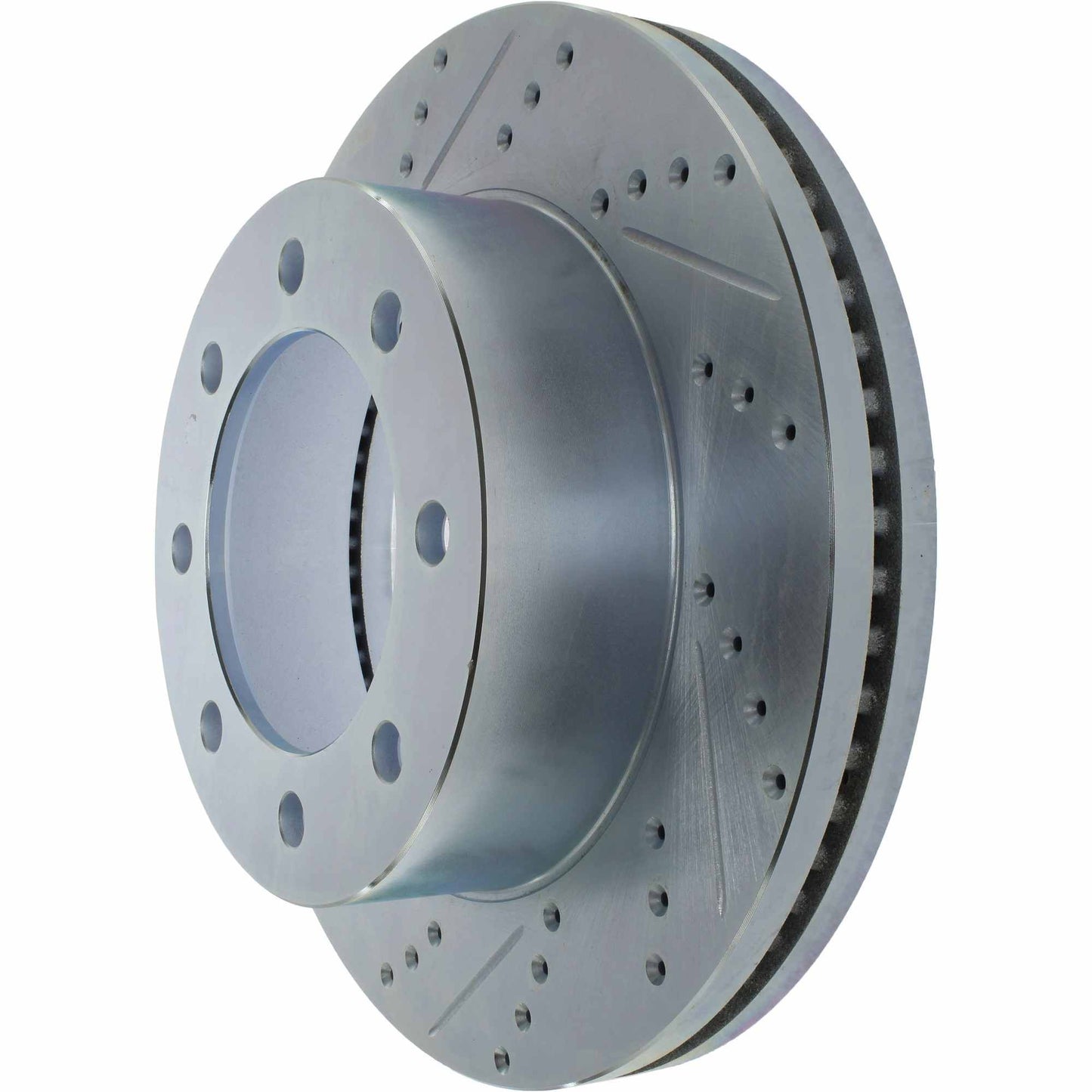 StopTech Select Sport Drilled And Slotted Brake Rotor; Front Right