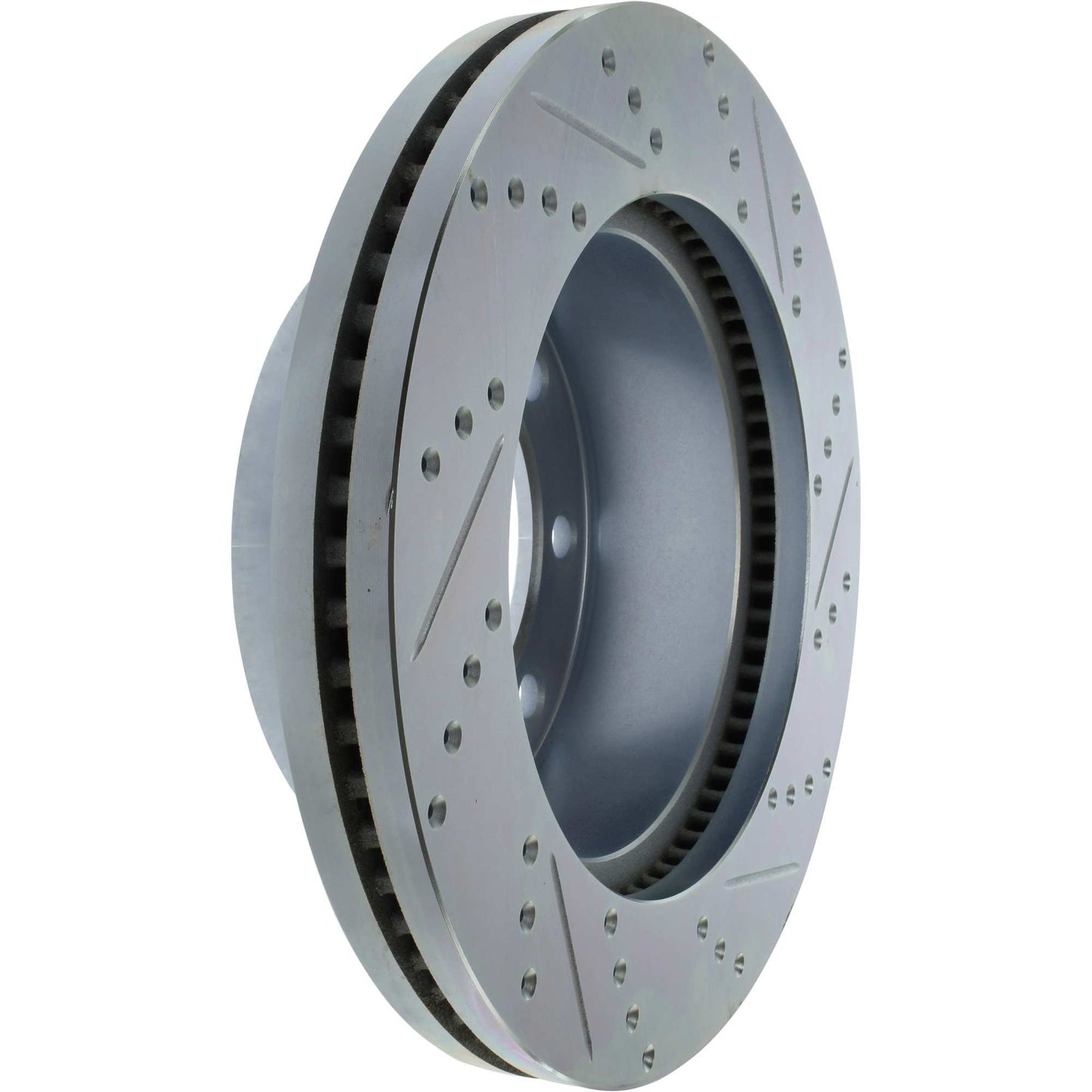 StopTech Select Sport Drilled And Slotted Brake Rotor; Front Right
