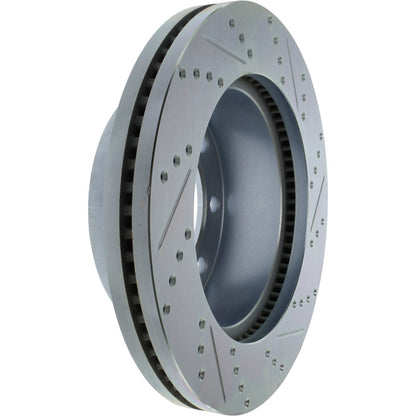 StopTech Select Sport Drilled And Slotted Brake Rotor; Front Right