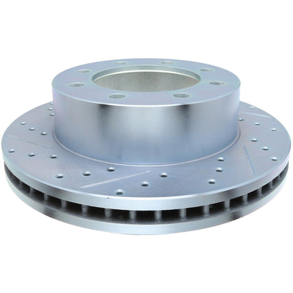 StopTech Select Sport Drilled And Slotted Brake Rotor; Front Right