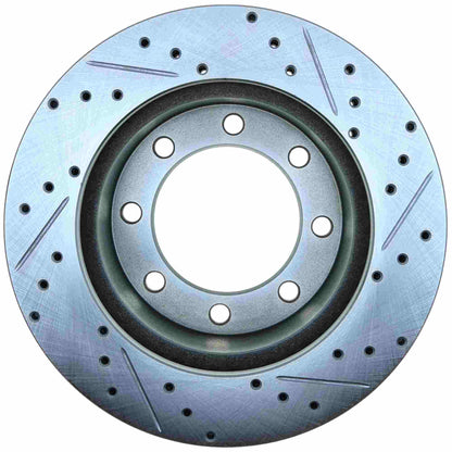 StopTech Select Sport Drilled And Slotted Brake Rotor; Front Right
