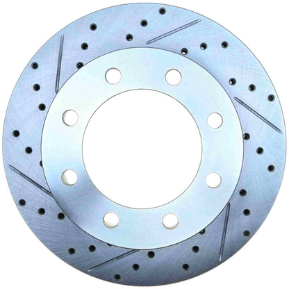 StopTech Select Sport Drilled And Slotted Brake Rotor; Front Right