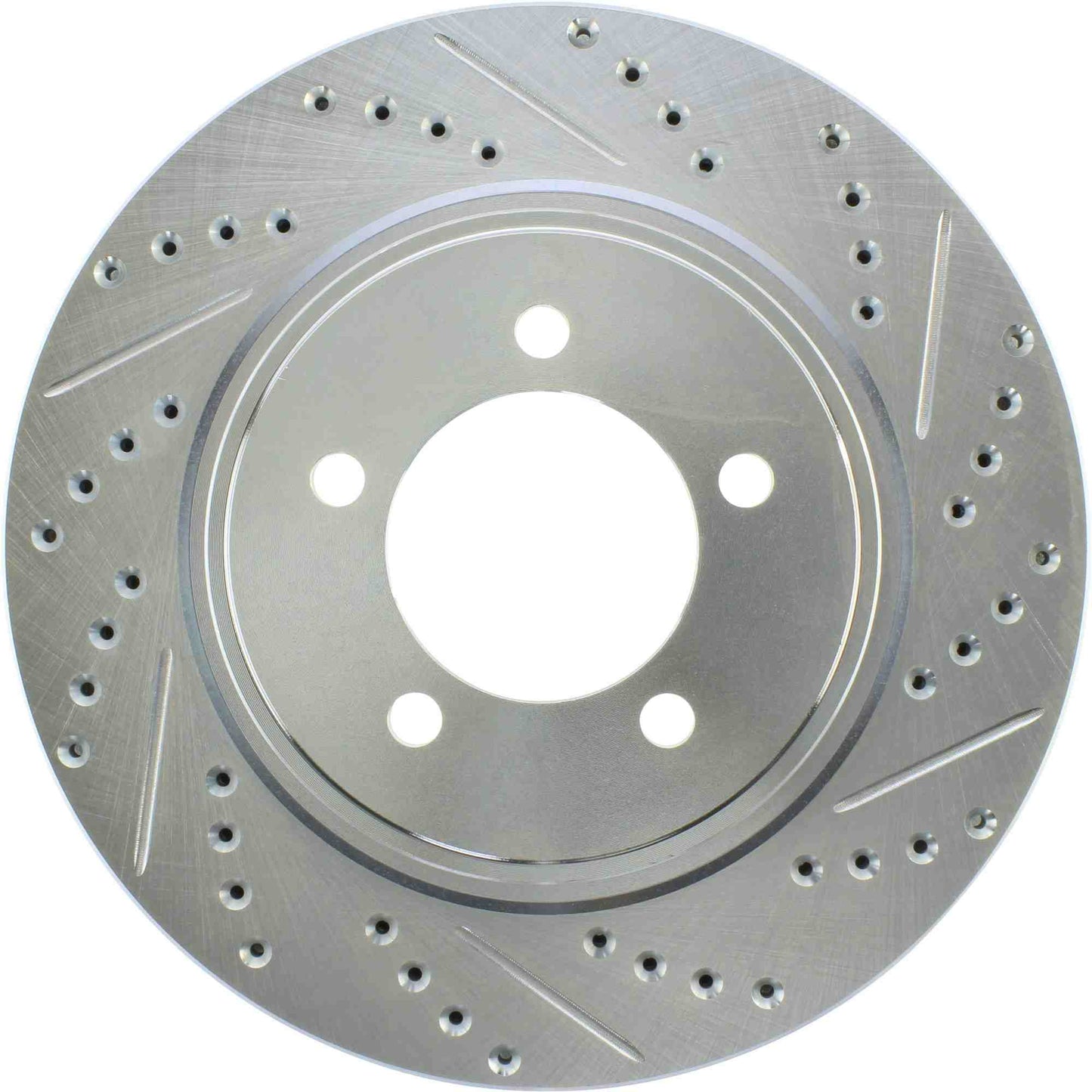StopTech Select Sport Drilled And Slotted Brake Rotor; Front Left