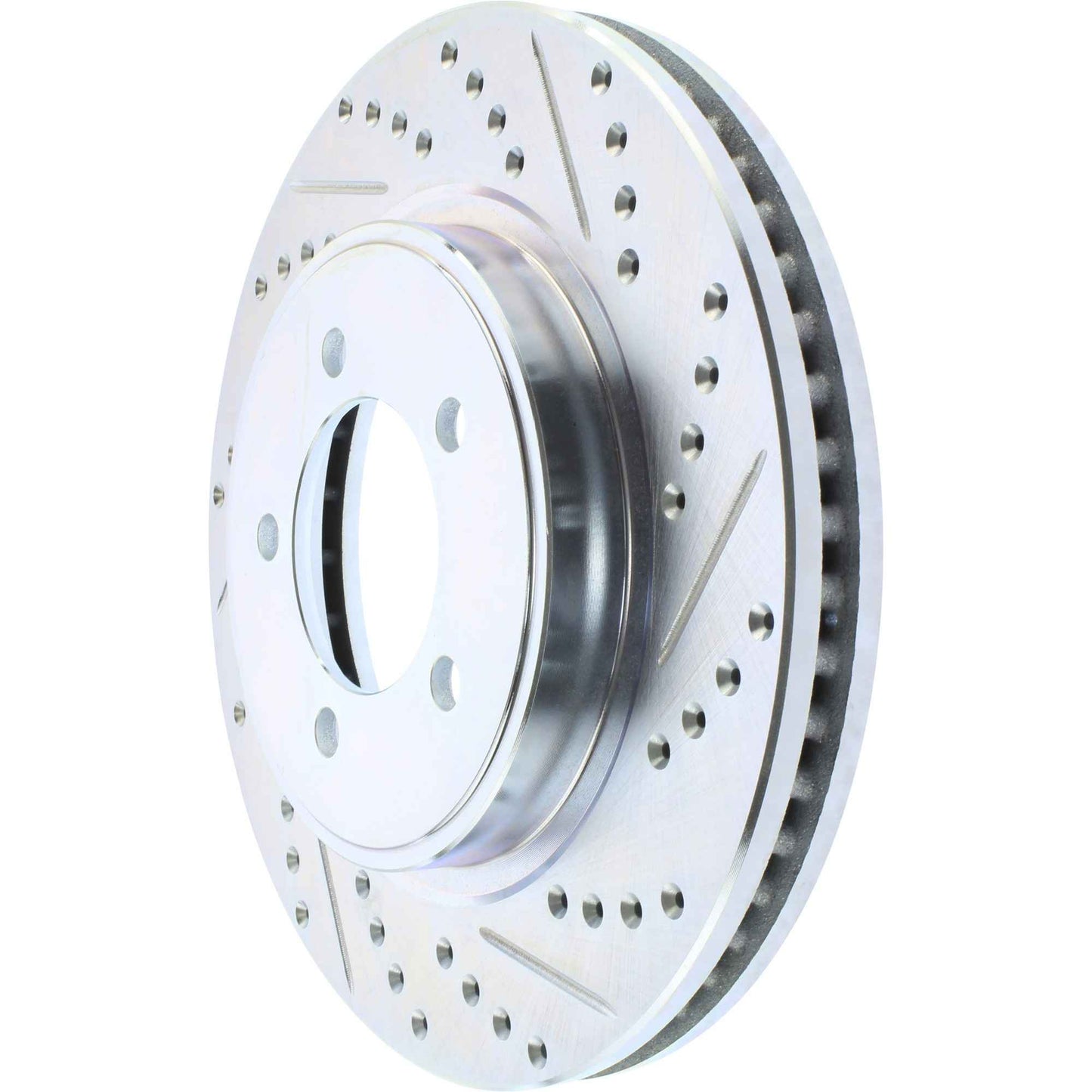 StopTech Select Sport Drilled And Slotted Brake Rotor; Front Left