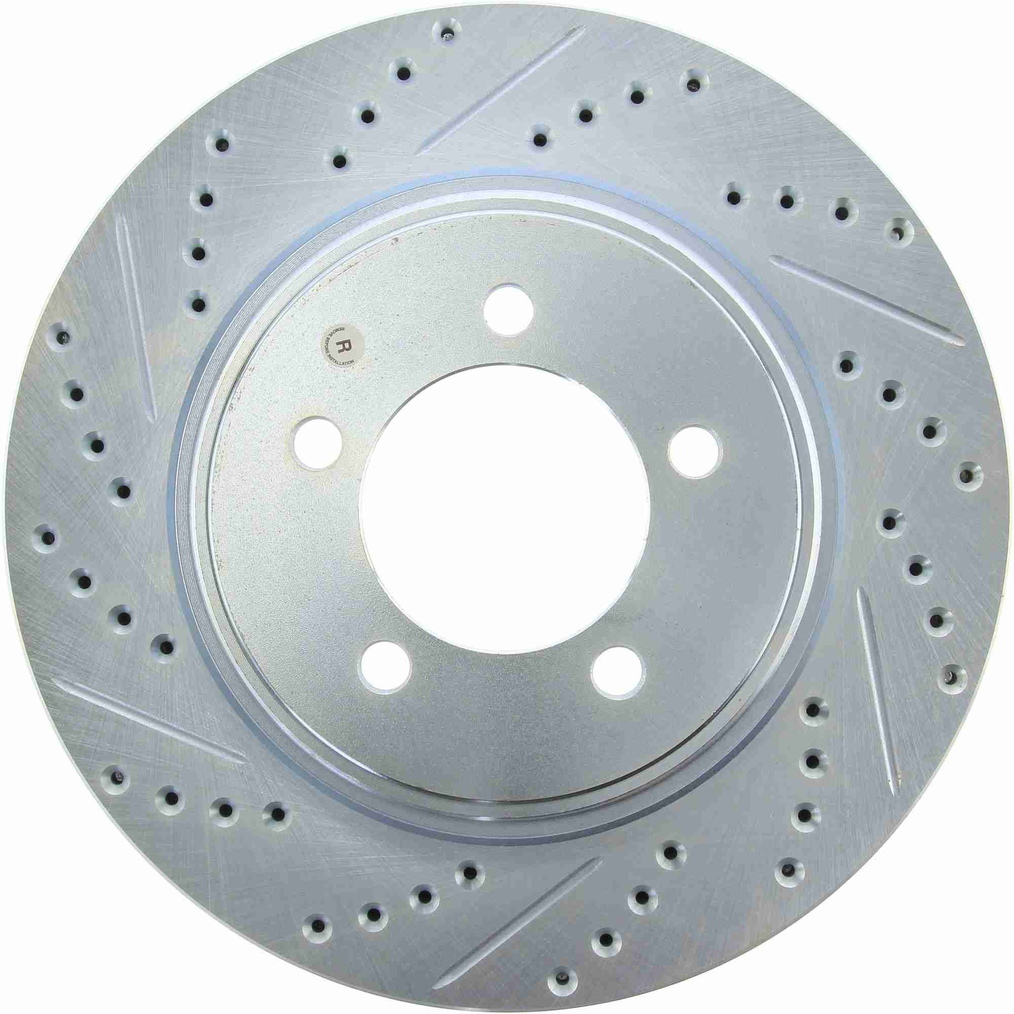 StopTech Select Sport Drilled And Slotted Brake Rotor; Front Right