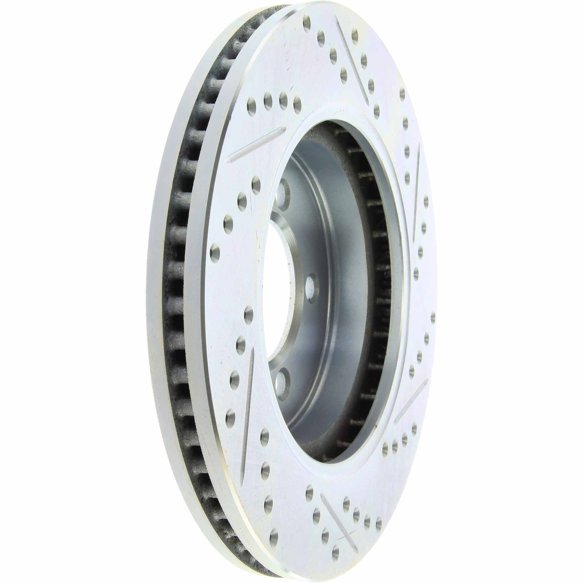 StopTech Select Sport Drilled And Slotted Brake Rotor; Front Right