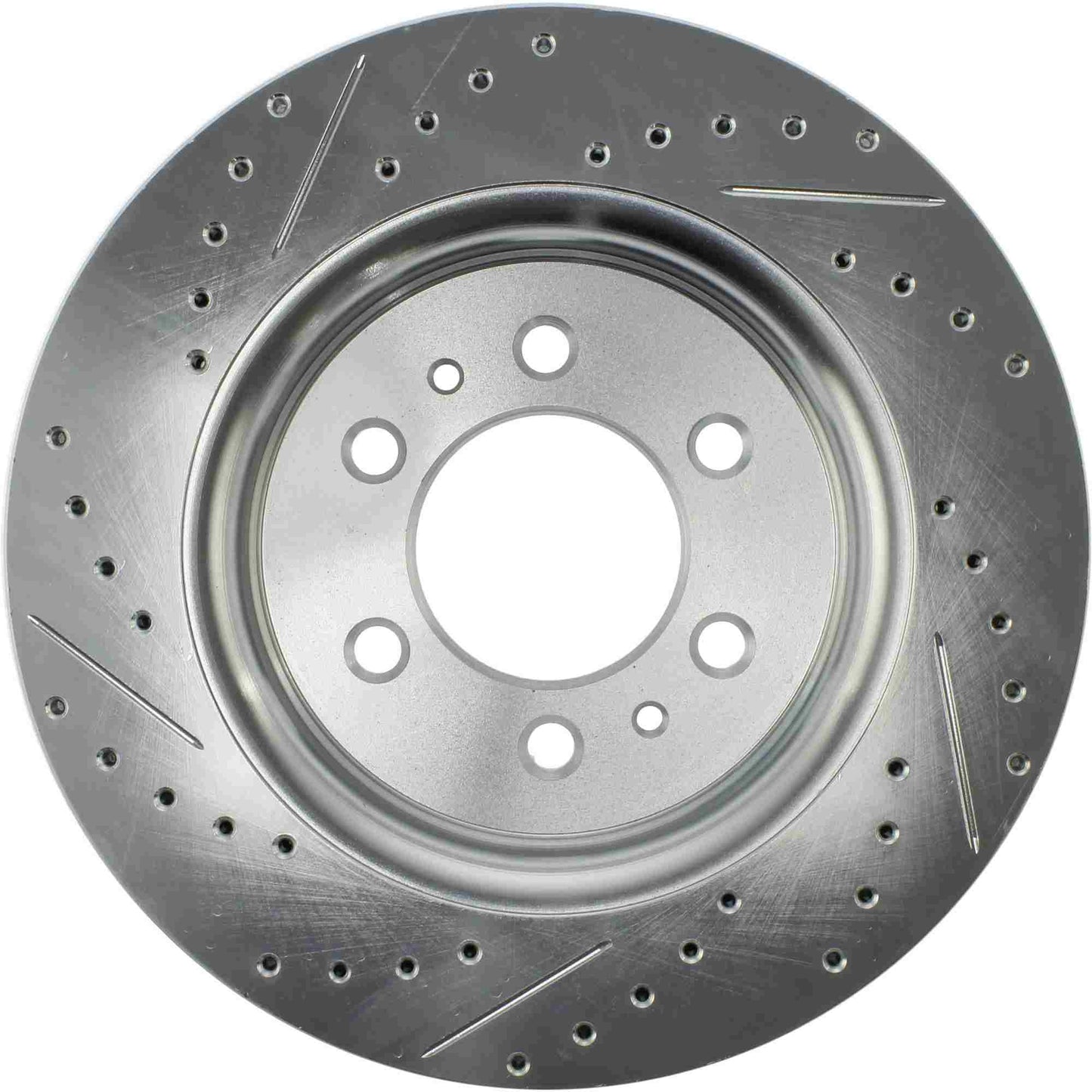 StopTech Select Sport Drilled And Slotted Brake Rotor; Front Left