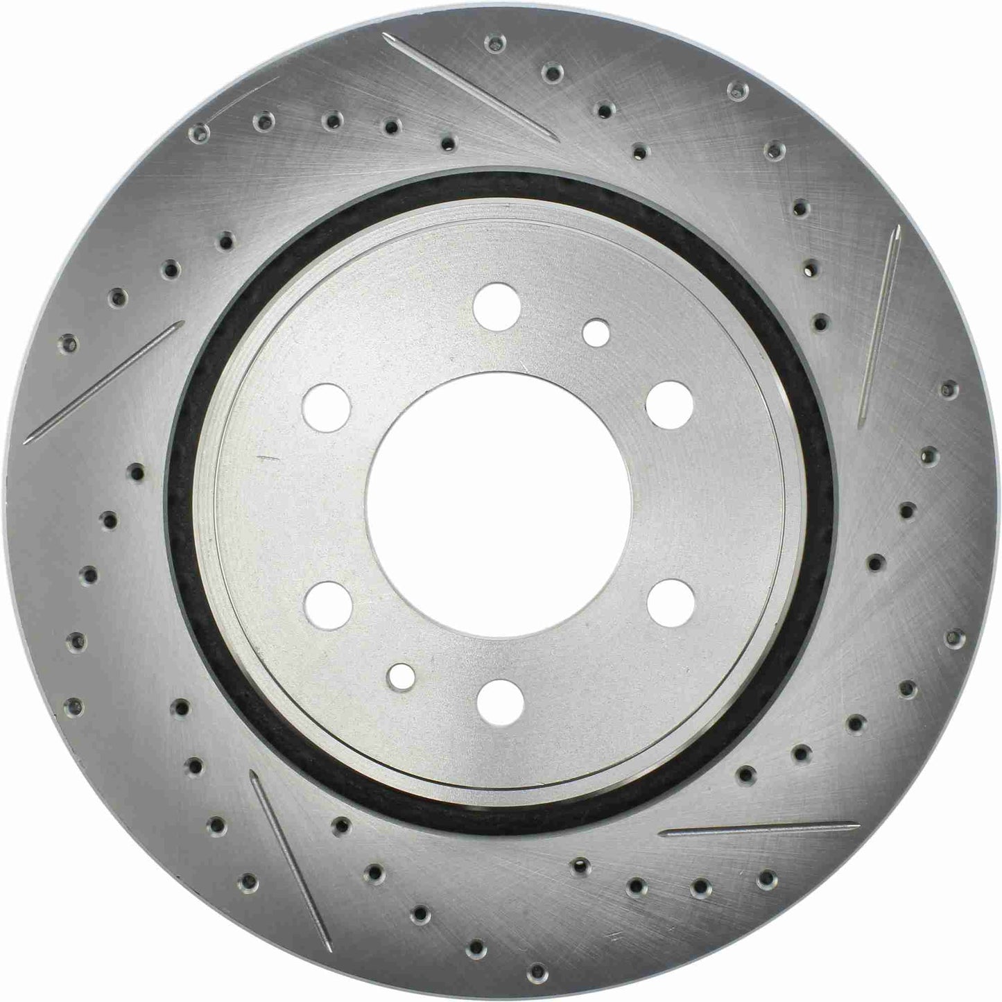 StopTech Select Sport Drilled And Slotted Brake Rotor; Front Left