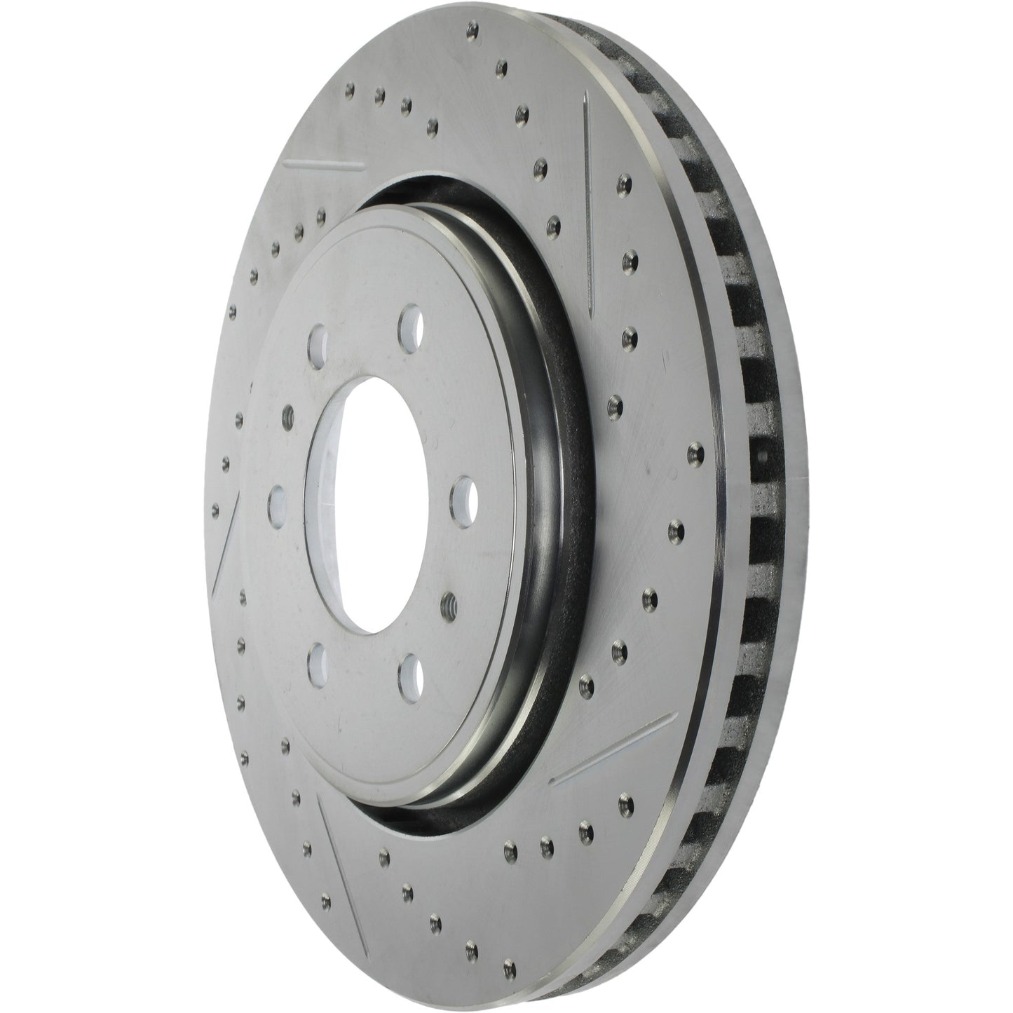 StopTech Select Sport Drilled And Slotted Brake Rotor; Front Left