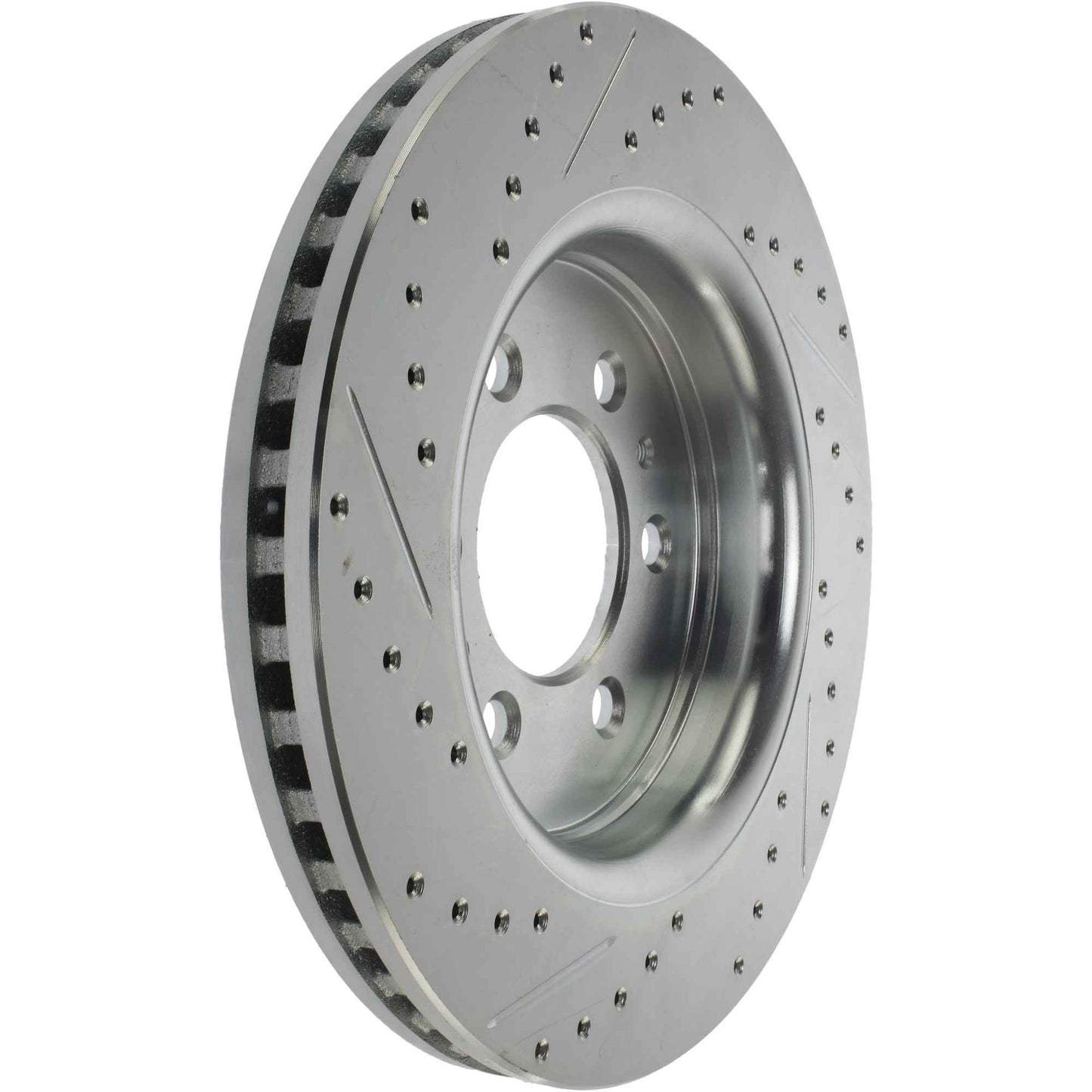 StopTech Select Sport Drilled And Slotted Brake Rotor; Front Left