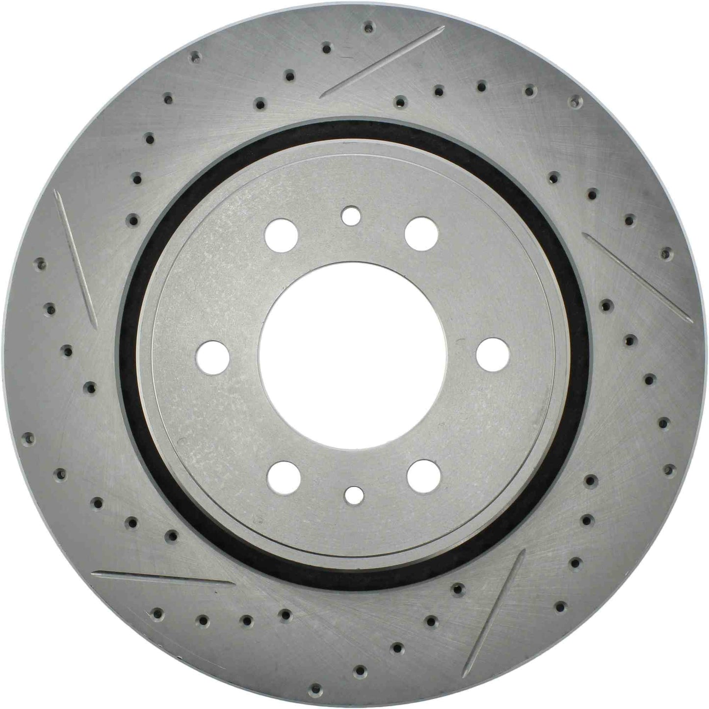 StopTech Select Sport Drilled And Slotted Brake Rotor; Front Right