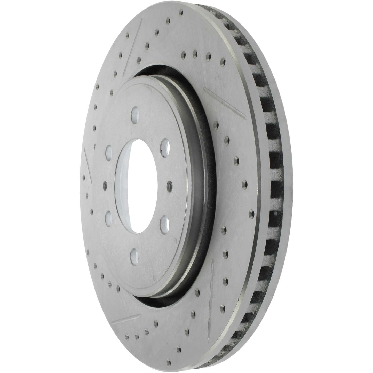StopTech Select Sport Drilled And Slotted Brake Rotor; Front Right