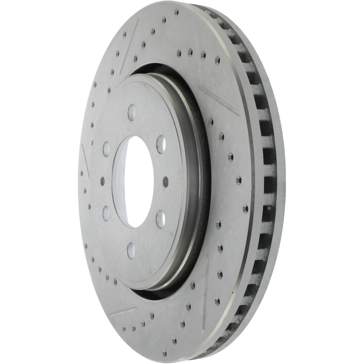 StopTech Select Sport Drilled And Slotted Brake Rotor; Front Right