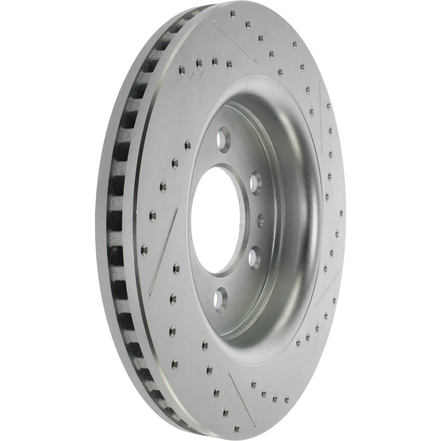 StopTech Select Sport Drilled And Slotted Brake Rotor; Front Right
