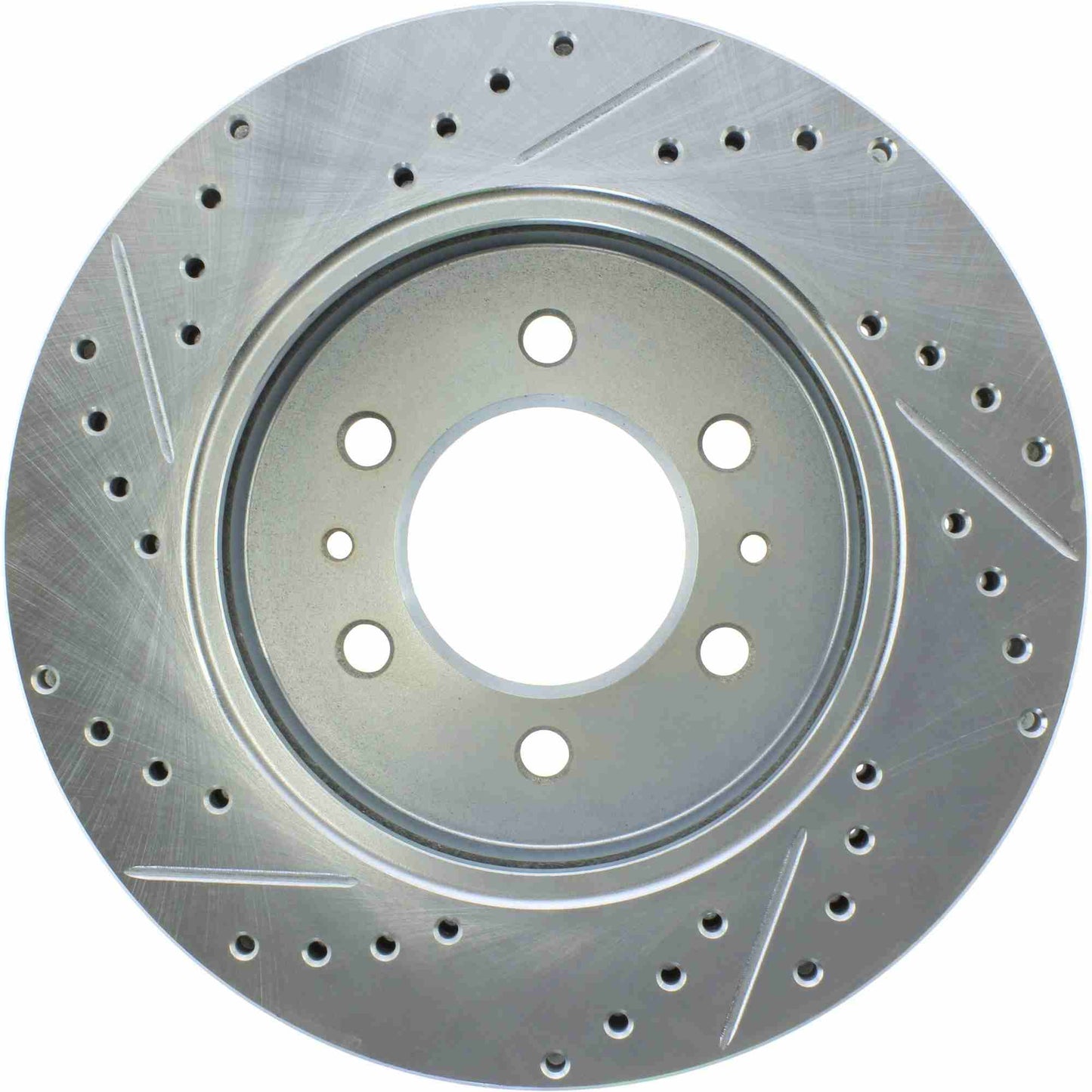 StopTech Select Sport Drilled And Slotted Brake Rotor; Front Left