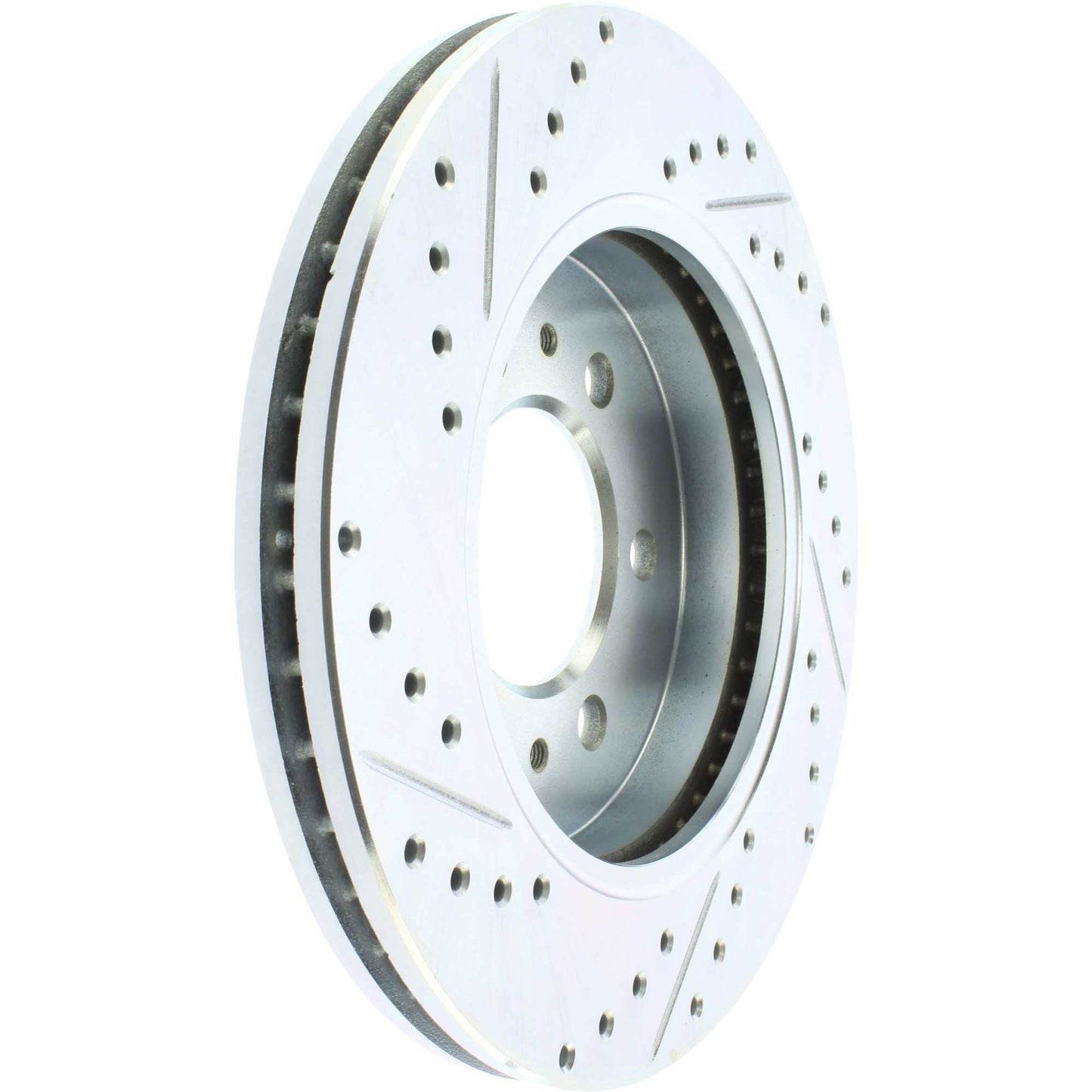 StopTech Select Sport Drilled And Slotted Brake Rotor; Front Left