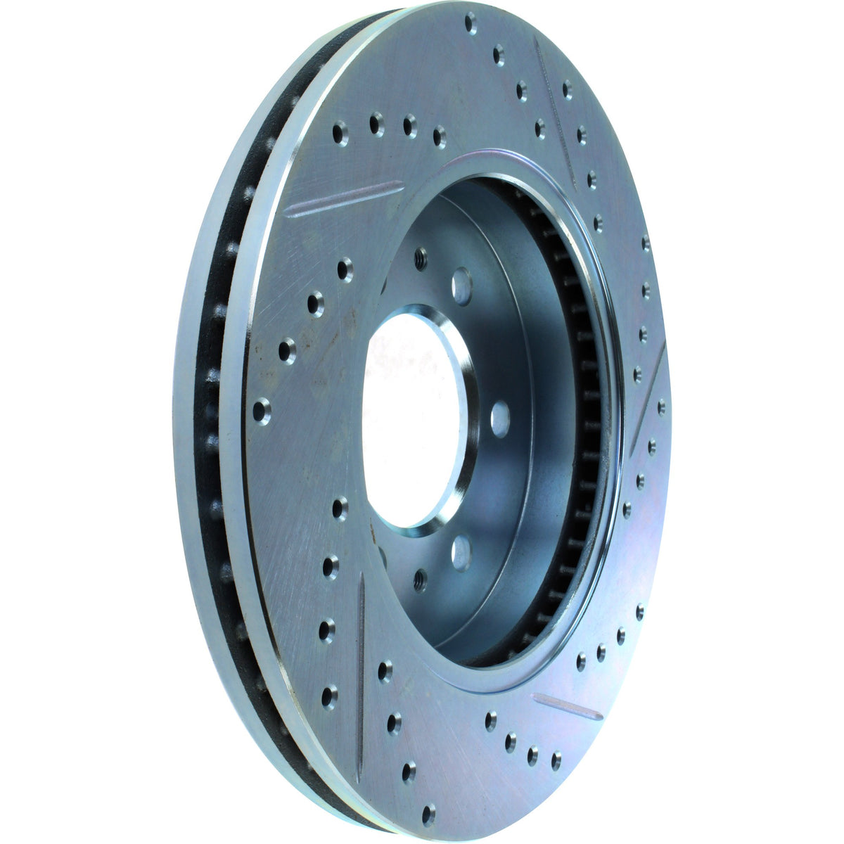 StopTech Select Sport Drilled And Slotted Brake Rotor; Front Right
