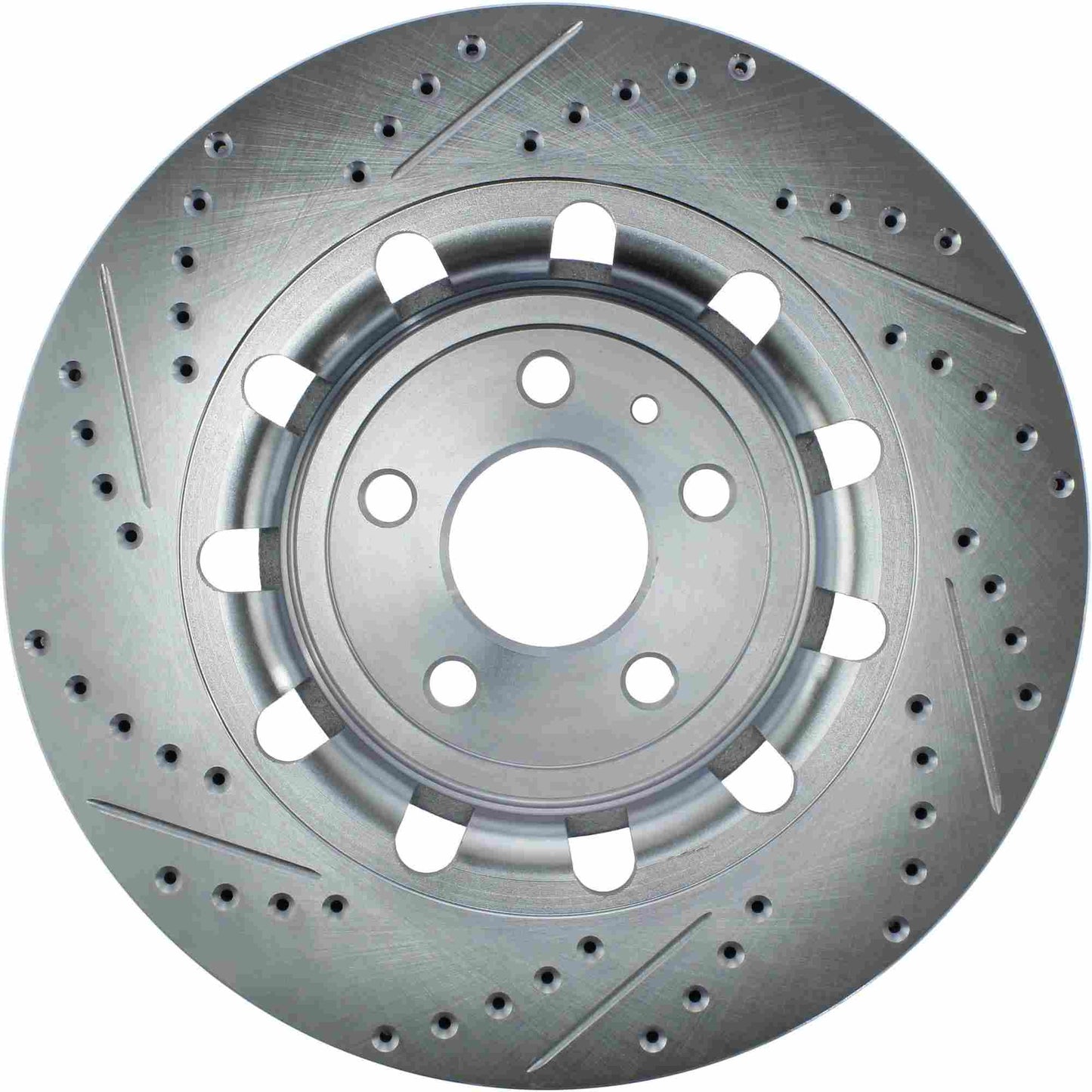StopTech Select Sport Drilled And Slotted Brake Rotor; Front Left