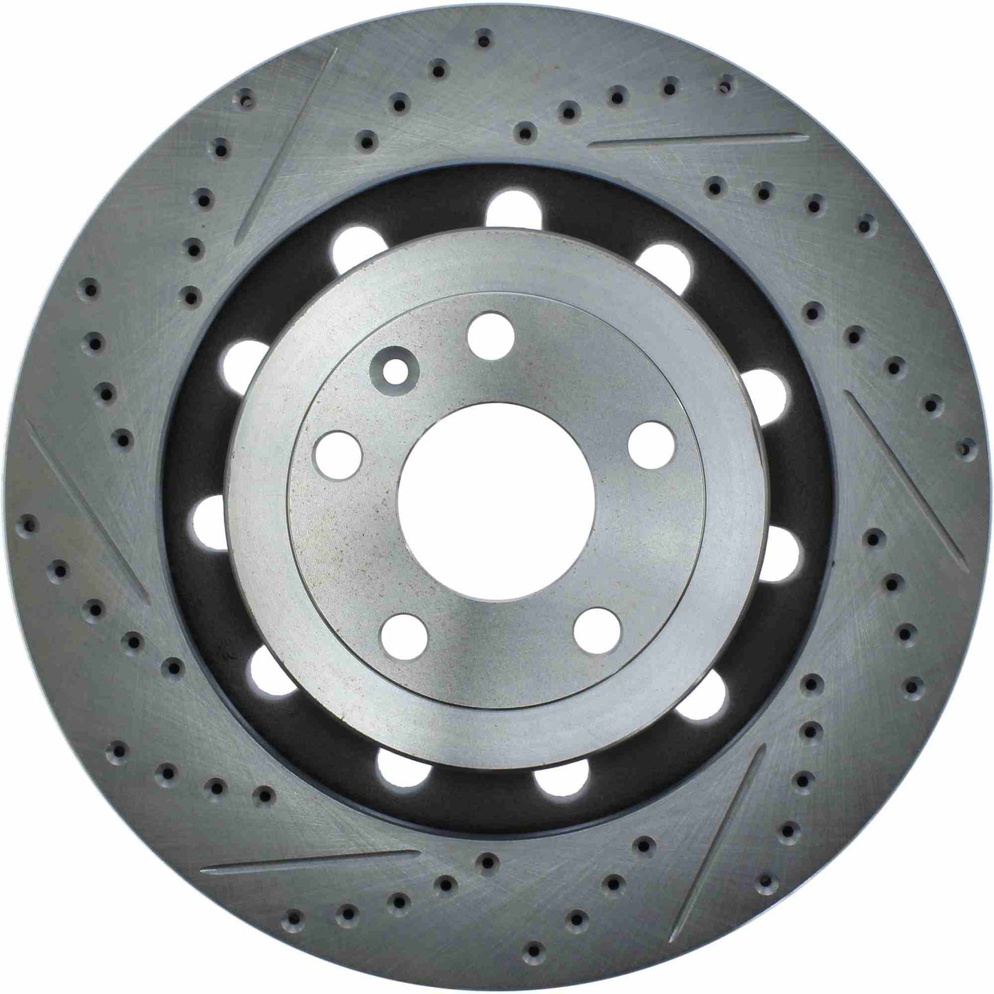 StopTech Select Sport Drilled And Slotted Brake Rotor; Front Right