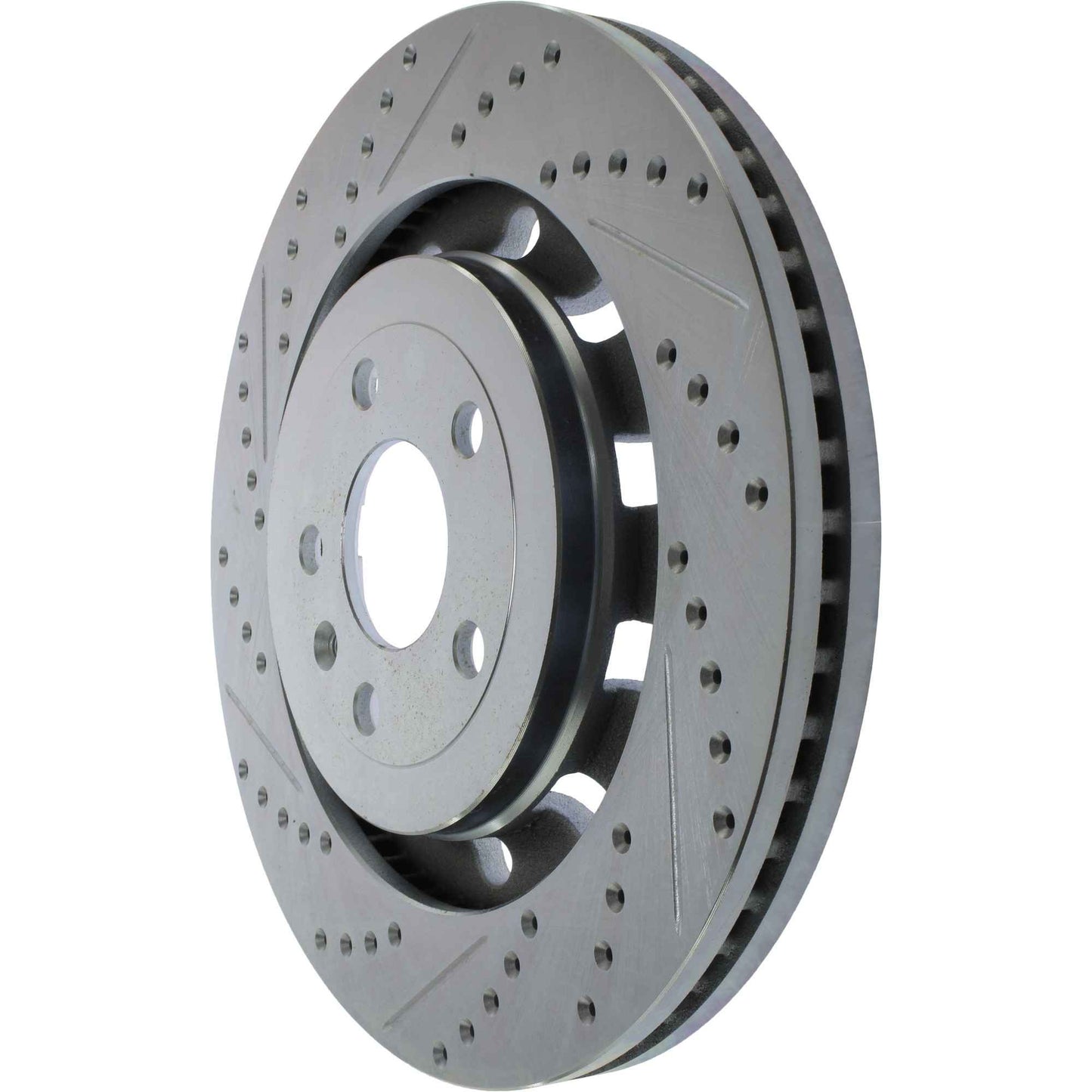 StopTech Select Sport Drilled And Slotted Brake Rotor; Front Right