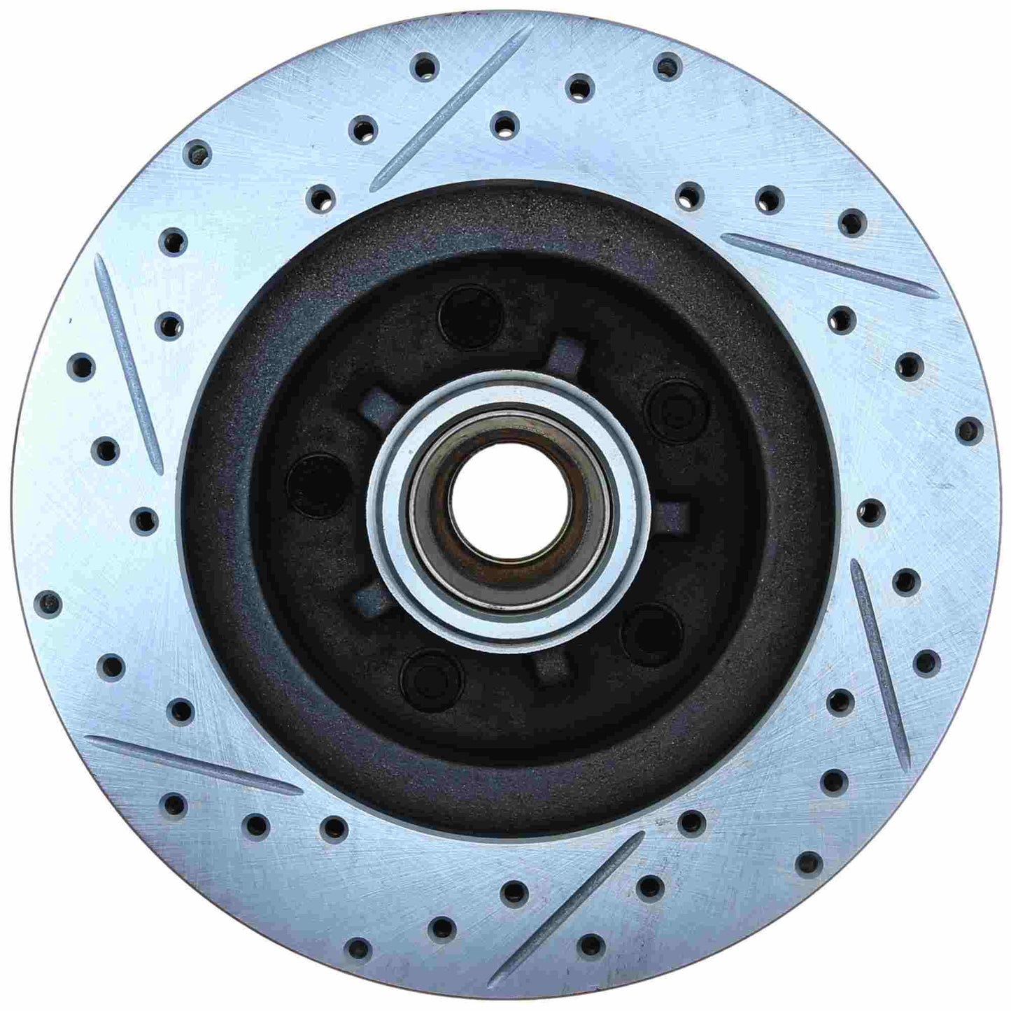 StopTech Select Sport Drilled And Slotted Brake Rotor; Front Left