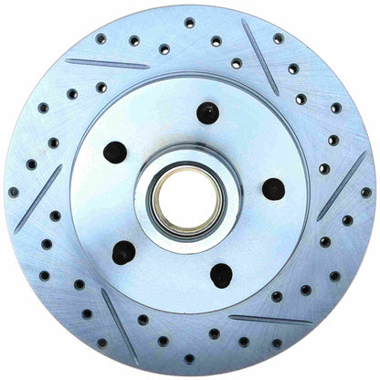 StopTech Select Sport Drilled And Slotted Brake Rotor; Front Left