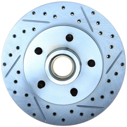 StopTech Select Sport Drilled And Slotted Brake Rotor; Front Left