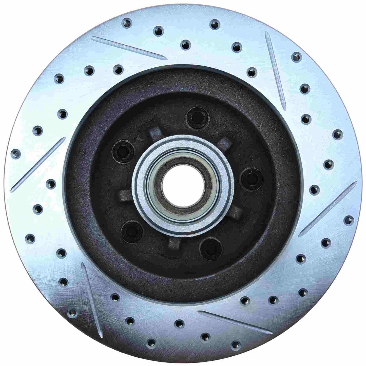 StopTech Select Sport Drilled And Slotted Brake Rotor; Front Right