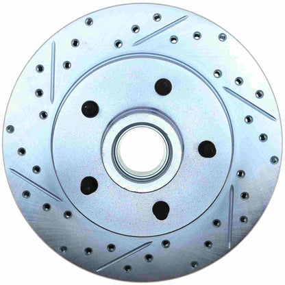 StopTech Select Sport Drilled And Slotted Brake Rotor; Front Right