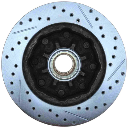 StopTech Select Sport Drilled And Slotted Brake Rotor; Front Right