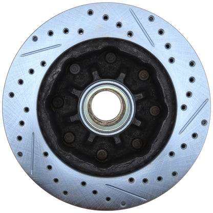 StopTech Select Sport Drilled And Slotted Brake Rotor; Front Right
