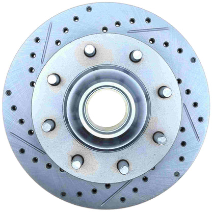 StopTech Select Sport Drilled And Slotted Brake Rotor; Front Right
