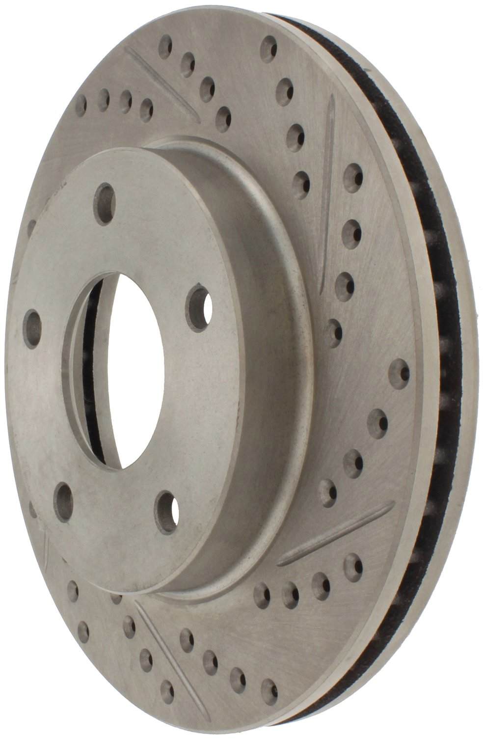 StopTech Select Sport Drilled And Slotted Brake Rotor;Front And Rear Left