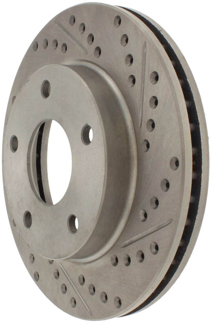StopTech Select Sport Drilled And Slotted Brake Rotor;Front And Rear Left