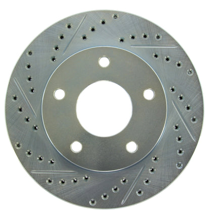 StopTech Select Sport Drilled And Slotted Brake Rotor;Front And Rear Right