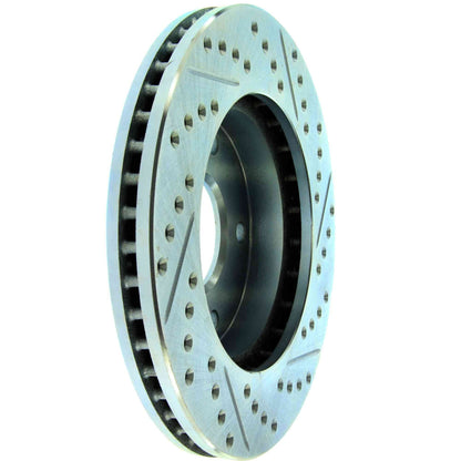 StopTech Select Sport Drilled And Slotted Brake Rotor;Front And Rear Right