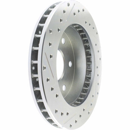 StopTech Select Sport Drilled And Slotted Brake Rotor; Front Left