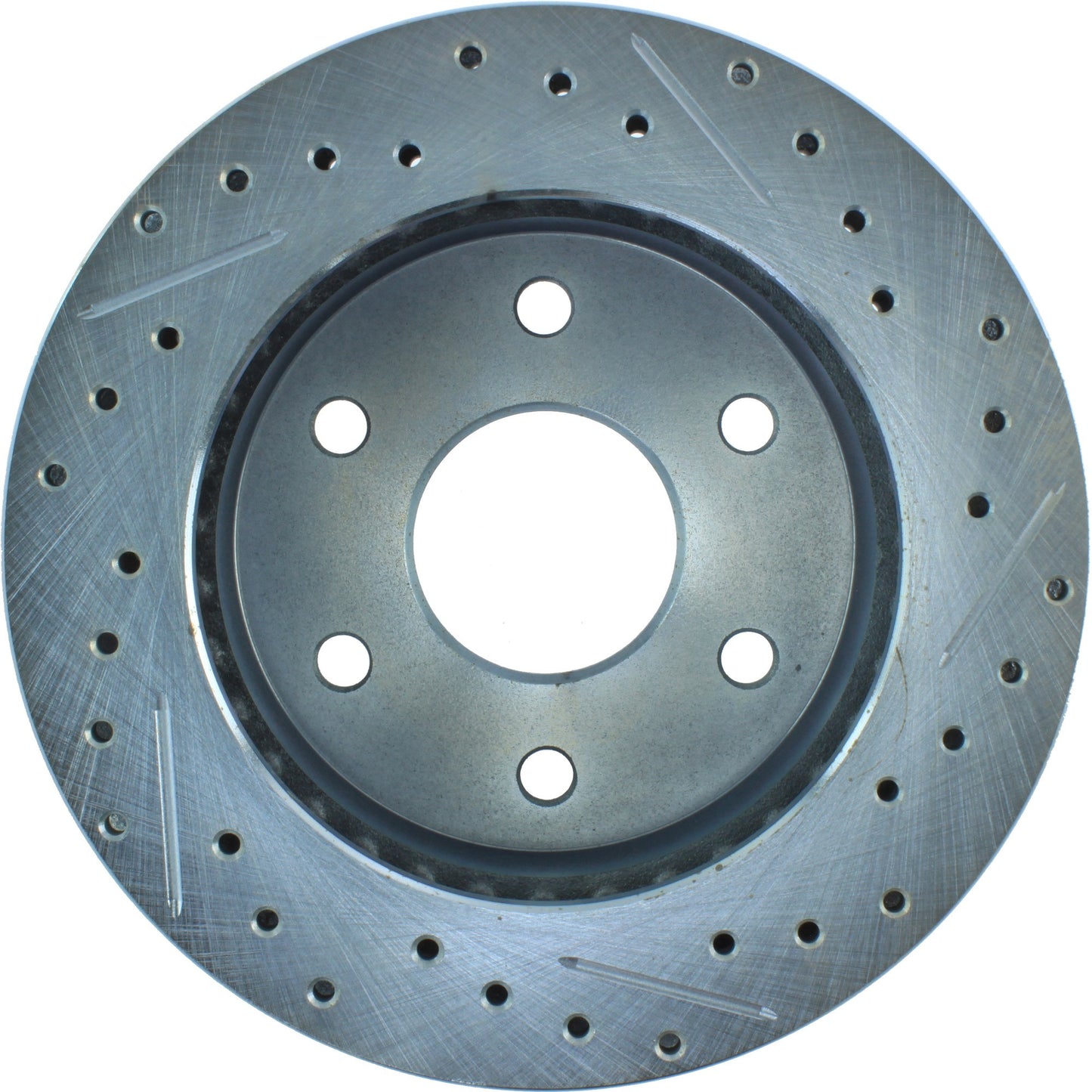 StopTech Select Sport Drilled And Slotted Brake Rotor; Front Right