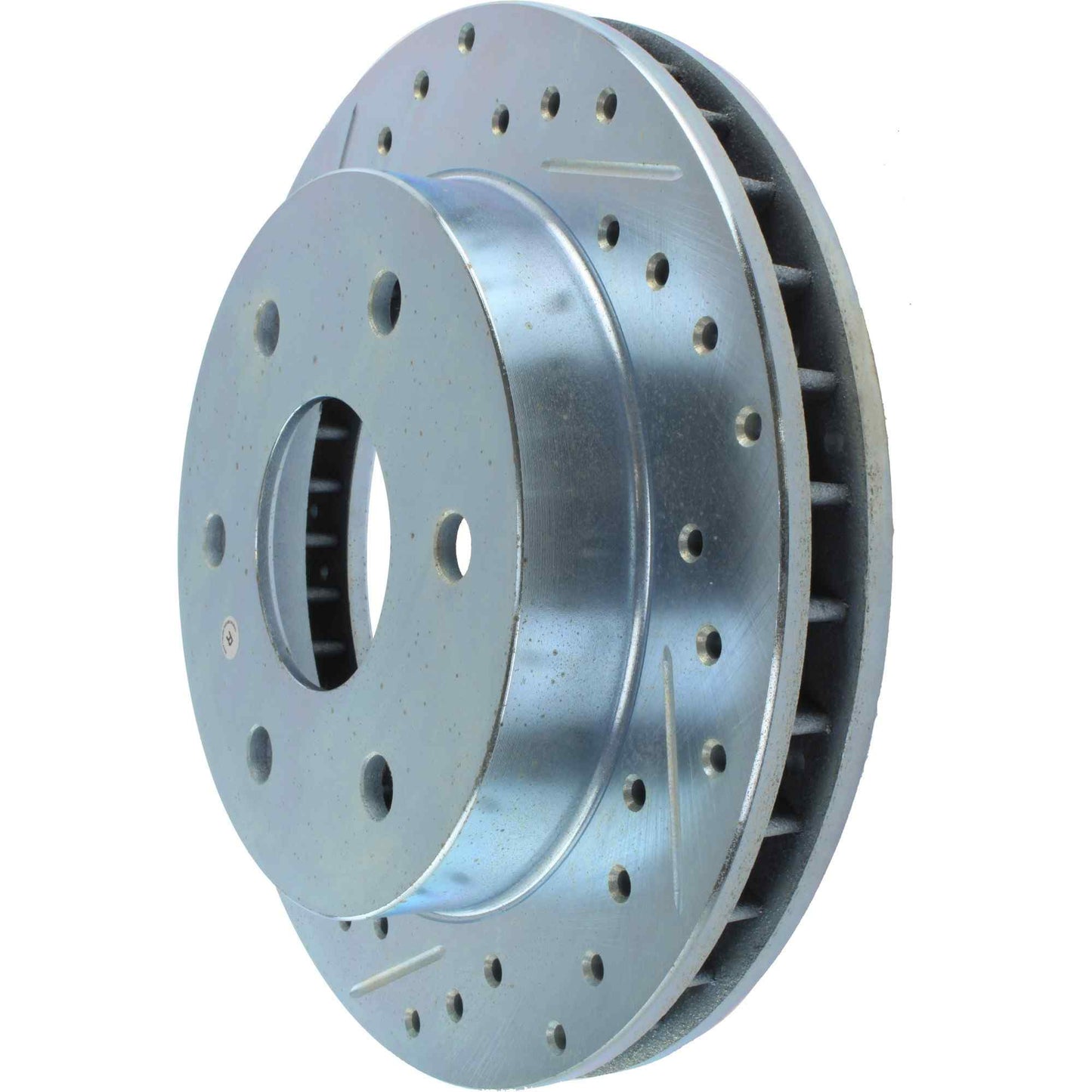 StopTech Select Sport Drilled And Slotted Brake Rotor; Front Right