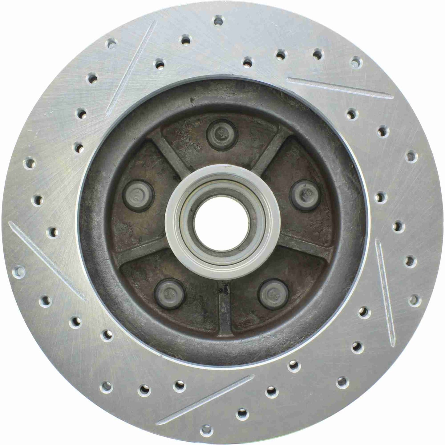 StopTech Select Sport Drilled And Slotted Brake Rotor; Front Left