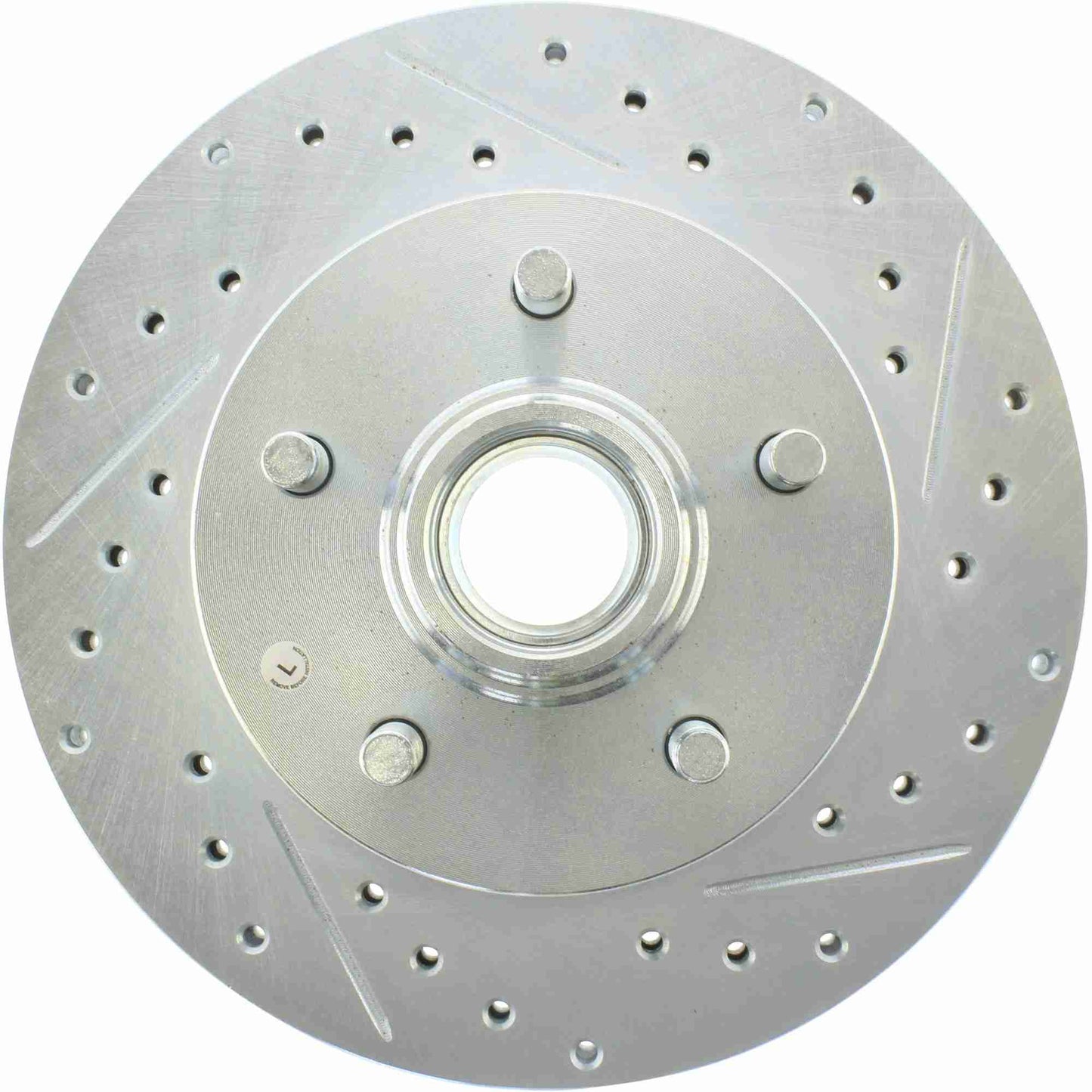 StopTech Select Sport Drilled And Slotted Brake Rotor; Front Left