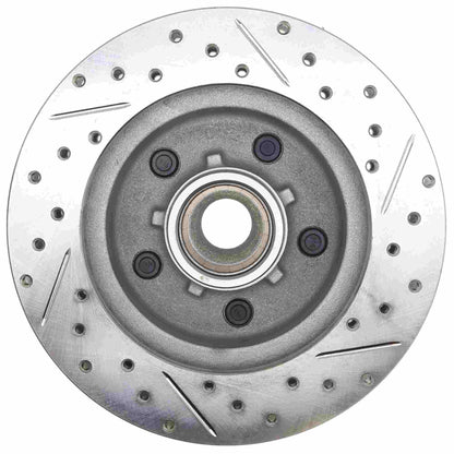 StopTech Select Sport Drilled And Slotted Brake Rotor; Front Left