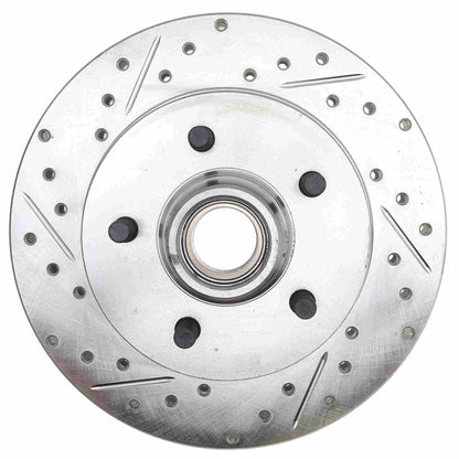 StopTech Select Sport Drilled And Slotted Brake Rotor; Front Left