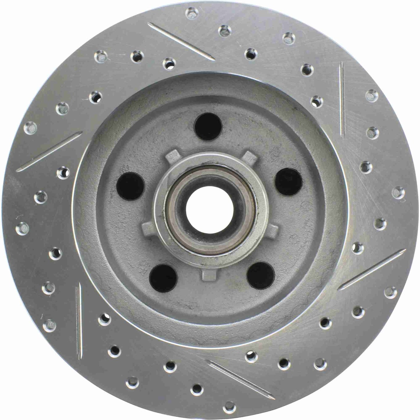 StopTech Select Sport Drilled And Slotted Brake Rotor; Front Right